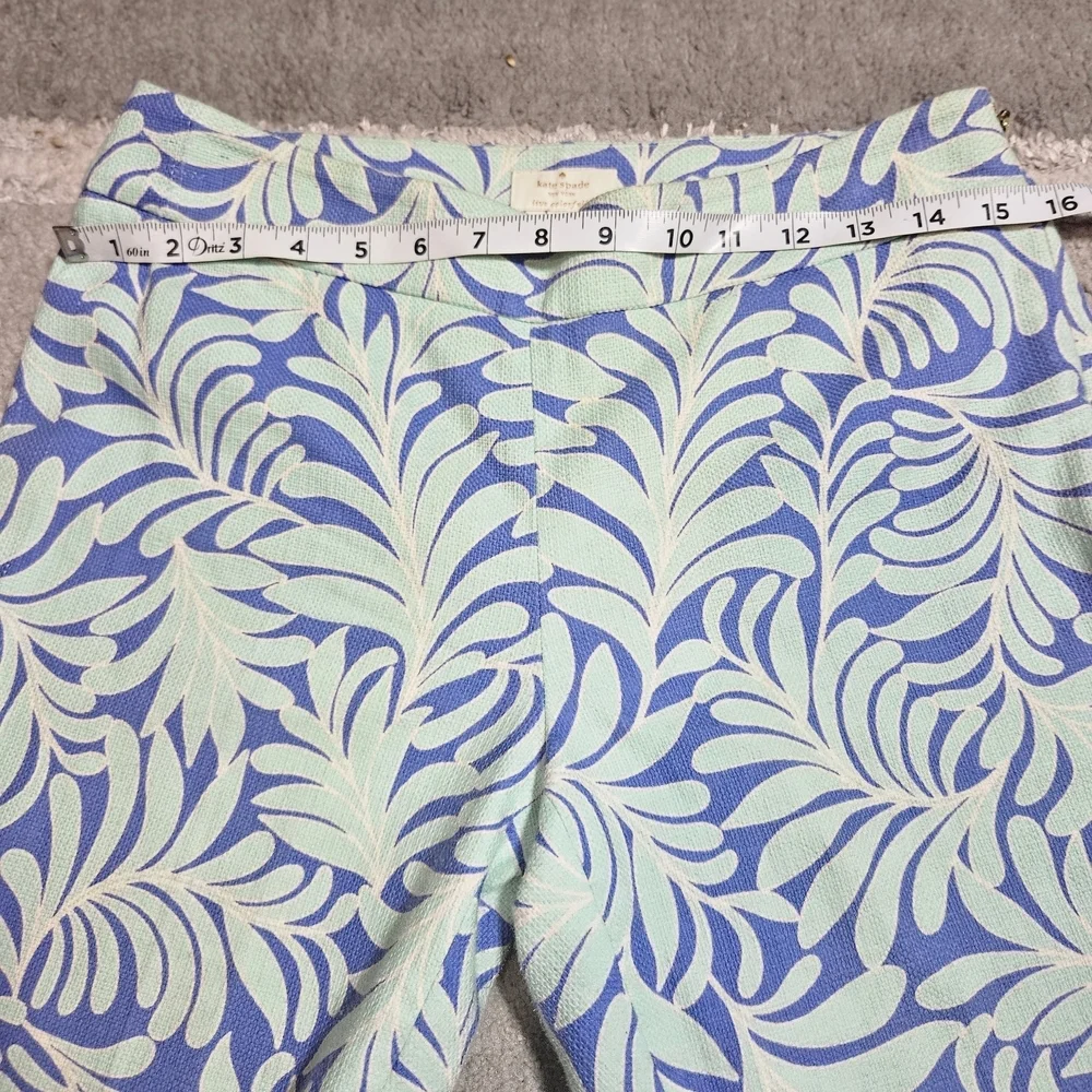 Kate Spade Blue and Green Patterned Woman Pants